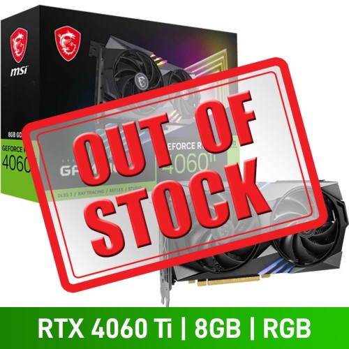 MSI GeForce RTX 4060 Ti GAMING X 8G Graphics Card, 8GB MSI GeForce RTX 4060 Ti GAMING X 8G Graphics Card, 8GB