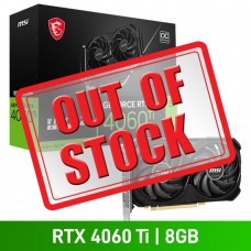 MSI GeForce RTX 4060 Ti VENTUS 2X BLACK 8G OC Graphics Card, 8GB