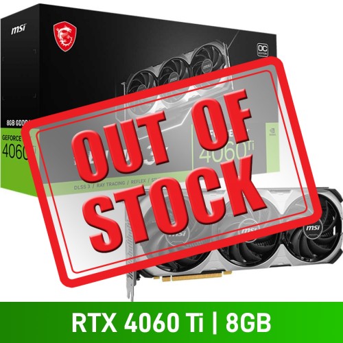 MSI GeForce RTX 4060 Ti VENTUS 3X 8G OC Graphics Card, 8GB