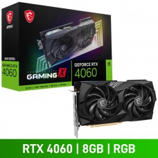 MSI GeForce RTX 4060 GAMING X 8G Graphics Card, 8GB
