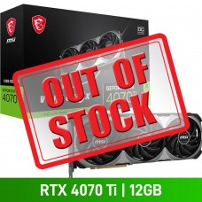 MSI GeForce RTX 4070 Ti VENTUS 3X E1 12G OC Graphics Card, 12GB