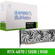 MSI GeForce RTX 4070 GAMING X SLIM WHITE 12G Graphics Card, 12GB