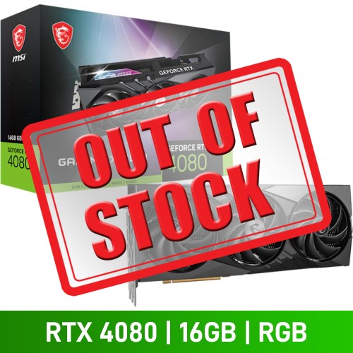 MSI GeForce RTX 4080 16GB GAMING X SLIM Graphics Card, 16GB