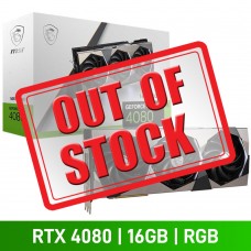 MSI GeForce RTX 4080 16GB SUPRIM X Graphics Card, 16GB