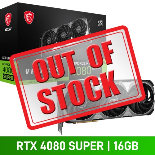 MSI GeForce RTX 4080 SUPER 16G VENTUS 3X OC Graphics Card, 16GB