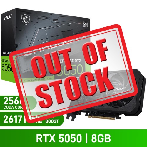 MSI GeForce RTX 5050 8G SHADOW 2X OC Graphics Card, 8GB