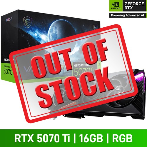 MSI GeForce RTX 5070 Ti 16G VANGUARD SOC Graphics Card, 16GB