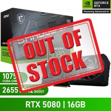 MSI GeForce RTX 5080 16G SHADOW 3X OC Graphics Card, 16GB
