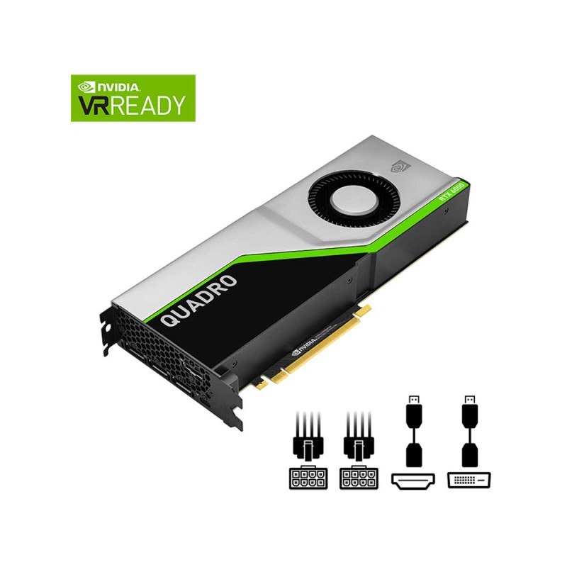 PNY Quadro RTX 6000 Workstation Graphics Card, 24GB