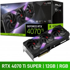 PNY GeForce RTX 4070 Ti SUPER 16GB XLR8 GAMING VERTO EPIC-X OVERCLOCKED TRIPLE FAN Graphics Card, 16GB