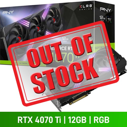 PNY GeForce RTX 4070 Ti XLR8 GAMING VERTO TRIPLE FAN Graphics Card, 12GB