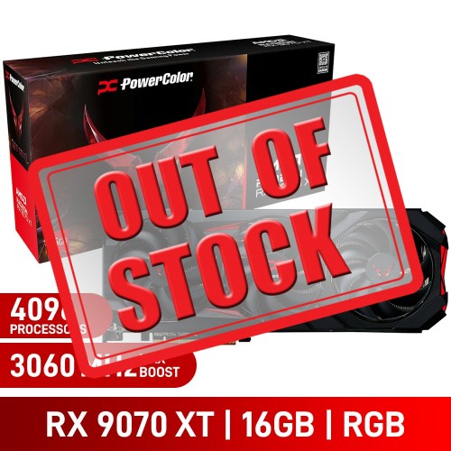 PowerColor RED DEVIL Radeon RX 9070 XT 16GB GDDR6 Graphics Card, 16GB