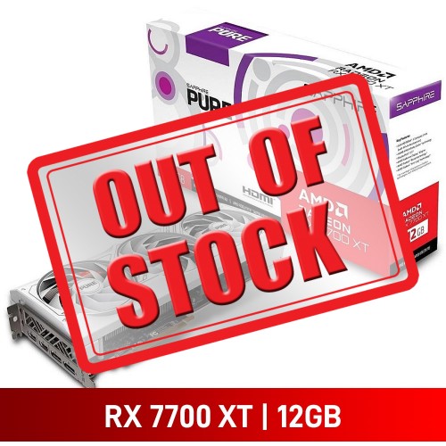 Sapphire PURE Radeon RX 7700 XT Graphics Card, 12GB