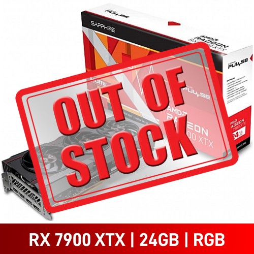 Sapphire PULSE Radeon RX 7900 XTX Graphics Card, 24GB