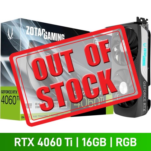 Zotac GeForce RTX 4060 Ti 16GB TWIN EDGE Graphics Card, 16GB