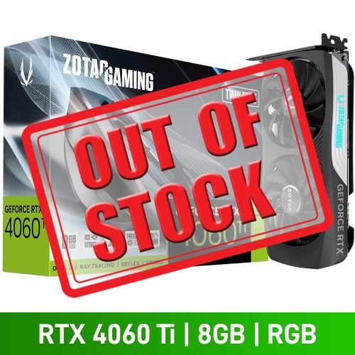 Zotac GeForce RTX 4060 Ti 8GB TWIN EDGE Graphics Card, 8GB Zotac GeForce RTX 4060 Ti 8GB TWIN EDGE Graphics Card, 8GB