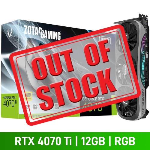 ZOTAC GeForce RTX 4070 Ti TRINITY Graphics Card, 12GB