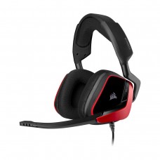 Corsair VOID ELITE SURROUND Premium Gaming 7.1 Surround Sound Headset, USB, Cherry Red and Black