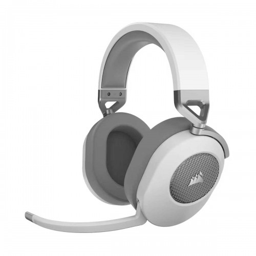 Corsair HS65 WIRELESS Dolby Audio Virtual 7.1 Surround Sound Gaming Headset, 2.4GHz Wireless & Bluetooth, White