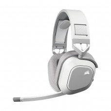 Corsair HS80 MAX WIRELESS Dolby Atmos Virtual 7.1 Surround Sound RGB Wireless Gaming Headset — White