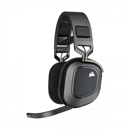 Corsair HS80 Dolby Audio Virtual 7.1 Surround Sound RGB Wireless Gaming Headset — Carbon Black