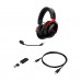 HyperX CLOUD III S DTS Headphone:X Virtual Surround Sound Gaming Headset, Wireless — Black & Red