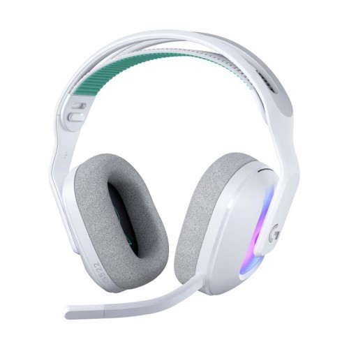Logitech G522 LIGHTSPEED Gaming Headset with RGB Lighting, Wireless, Bluetooth & USB — White