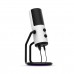 NZXT Capsule Cardioid USB Microphone with Built-In Headphone Amp and Desktop Stand — White
