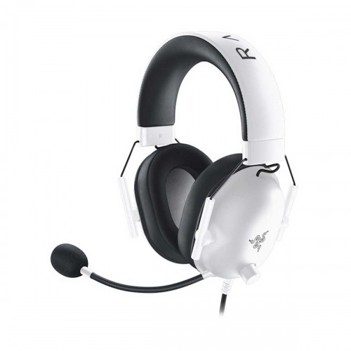 Razer BlackShark V2 X Virtual 7.1 Surround Sound Multi-Platform Gaming Headset, 3.5mm, White