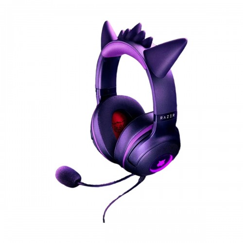 Razer KRAKEN KITTY V2 POKEMON GENGAR Limited Edition Virtual 7.1 Surround Sound Multi-Platform Gaming Headset with RGB Lighting, Wired — Purple