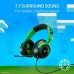 Razer KRAKEN V4 X MINECRAFT Limited Edition Virtual 7.1 Surround Sound Multi-Platform Gaming Headset with RGB Lighting, Wired — Green