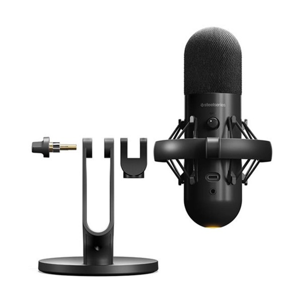 SteelSeries ALIAS RGB Desktop Microphone with Shock Mount & Stand