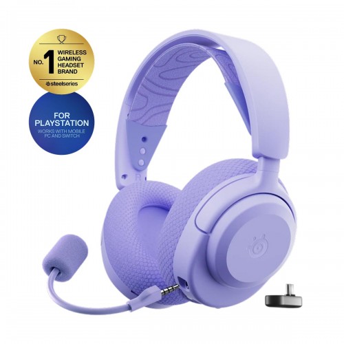 SteelSeries ARCTIS NOVA 3P 360° Spatial Audio Gaming Headset Compatible with PlayStation, Wireless — Lavender SteelSeries ARCTIS NOVA 3P 360° Spatial Audio Gaming Headset Compatible with PlayStation, Wireless — Lavender