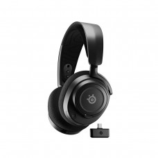 SteelSeries Arctis Nova 7 Virtual 7.1 Surround Sound Gaming Headset, Wireless and USB Type-C — Black