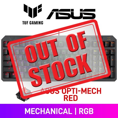 ASUS TUF GAMING K3 Gen II RGB Mechanical 96% Gaming Keyboard with Detachable Top Cover — ASUS Opti-Mechanical Red