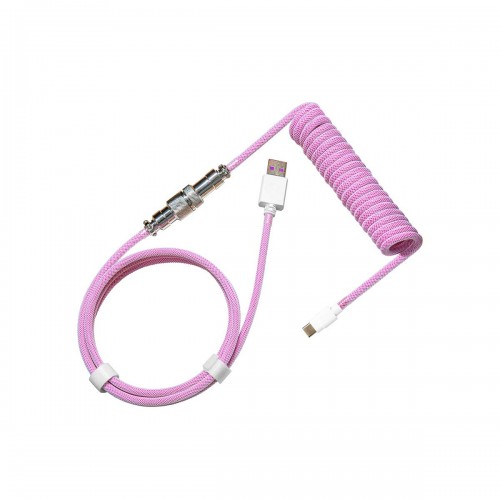 Cooler Master Coiled Keyboard Cable, Type-C — Candy Magenta Cooler Master Coiled Keyboard Cable, Type-C — Candy Magenta