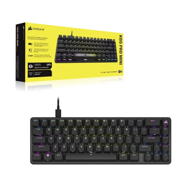 Corsair K65 RGB MINI 60% Compact Tenkeyless Mechanical Gaming
