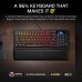 Corsair VANGUARD 96 RGB 96% Mechanical Gaming Keyboard with Hot-Swappable Switches & LCD Display, Black — Corsair MLX Fusion