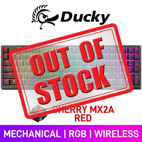 Ducky ZERO 6108 Wireless RGB Mechanical Gaming Keyboard — Cherry MX2A Red