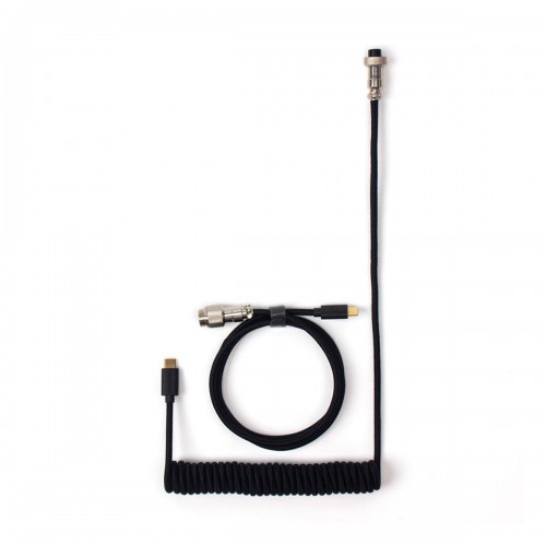 Keychron Coiled Aviator Keyboard Cable, Straight, Type-C to Type-A or Type-C — Black Keychron Coiled Aviator Keyboard Cable, Straight, Type-C to Type-A or Type-C — Black