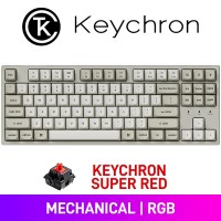 Keychron C1 PRO 8K RGB Mechanical 80% TKL Gaming Keyboard with Hot-Swappable Switches — Keychron Super Red