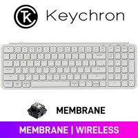 Keychron B2 PRO Ultra-Slim 96% Wireless Keyboard, Ivory White — Membrane
