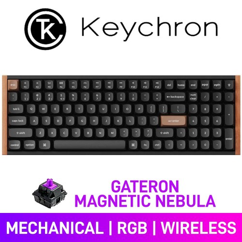 Keychron K4 HE SPECIAL EDITION RGB Custom 96% Mechanical Gaming Keyboard with Hot-Swappable Switches, Black — Gateron Magnetic Nebula Keychron K4 HE SPECIAL EDITION RGB Custom 96% Mechanical Gaming Keyboard with Hot-Swappable Switches, Black — Gateron Magnetic Nebula