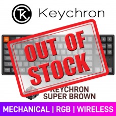 Keychron K8 MAX QMK RGB Custom Wireless 80% TKL Mechanical Gaming Keyboard with Hot-Swappable Switches, Black — Keychron Super Brown Keychron K8 MAX QMK RGB Custom Wireless 80% TKL Mechanical Gaming Keyboard with Hot-Swappable Switches, Black — Keychron Super Brown