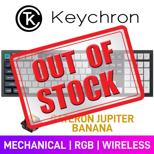 Keychron Q6 MAX QMK/VIA RGB Custom Wireless Mechanical Gaming Keyboard with Hot-Swappable Switches, Carbon Black — Gateron Jupiter Banana