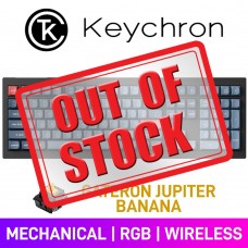 Keychron V6 MAX QMK/VIA Knob Wireless RGB Mechanical Gaming Keyboard with Hot-Swappable Switches — Gateron Jupiter Banana