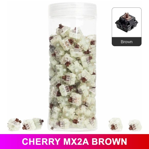 Keychron Mechanical Switch Set, 110 Pieces — Cherry MX2A Brown (RGB Compatible) Keychron Mechanical Switch Set, 110 Pieces — Cherry MX2A Brown (RGB Compatible)