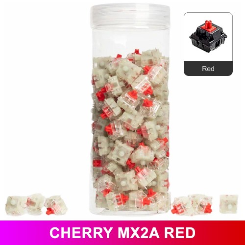 Keychron Mechanical Switch Set, 110 Pieces — Cherry MX2A Red (RGB Compatible)