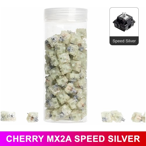 Keychron Mechanical Switch Set, 110 Pieces — Cherry MX2A Speed Silver (RGB Compatible) Keychron Mechanical Switch Set, 110 Pieces — Cherry MX2A Speed Silver (RGB Compatible)