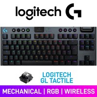 Logitech G915 X TKL LIGHTSPEED RGB Wireless 80% Tenkeyless Mechanical Gaming Keyboard, Black — Logitech Low Profile GL Tactile